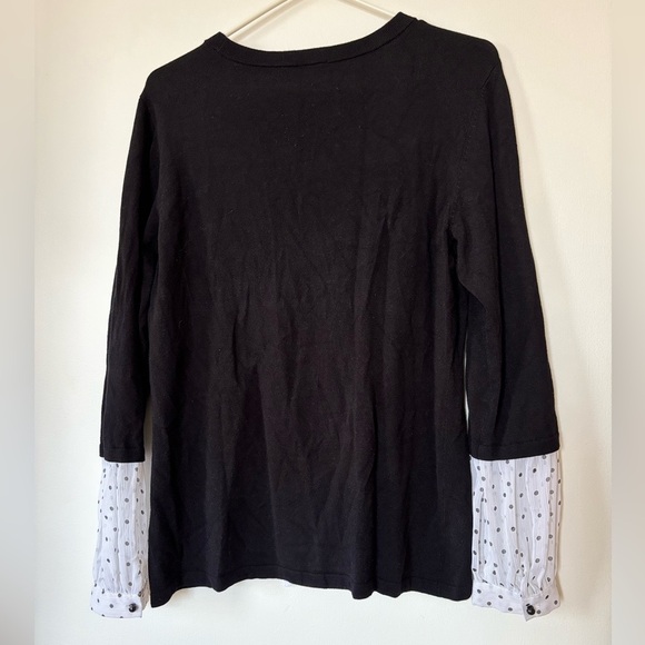 🎉4/30$🎉 Tribal Black & White Tie-Front Blouse – Large 🖤🤍 - Picture 4 of 4